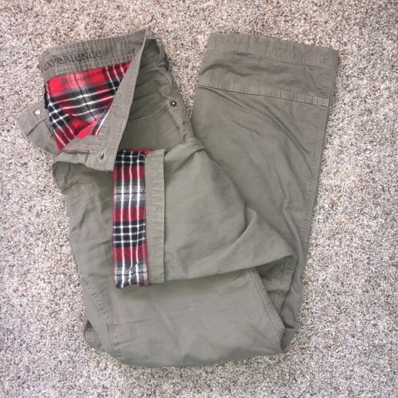 prana flannel lined pants